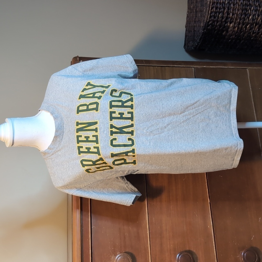 Y2K GREEN BAY PACKERS Gray Short Sleeve Shirt